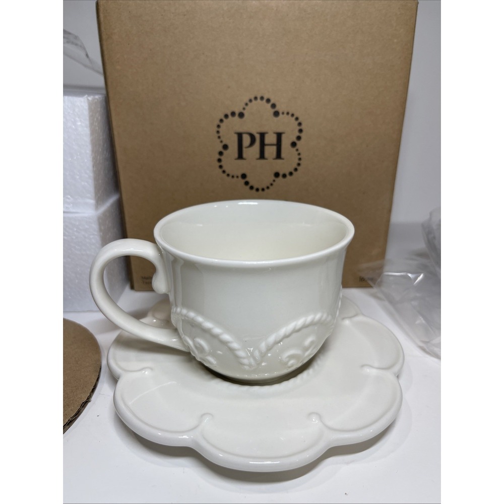 Princess House 1694 MARBELLA Teacup Saucer New In Box